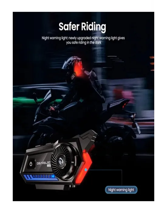 Bt57 Motosiklet Kask Kulaklık Intercom Işıklı Motorsiklet Interkom