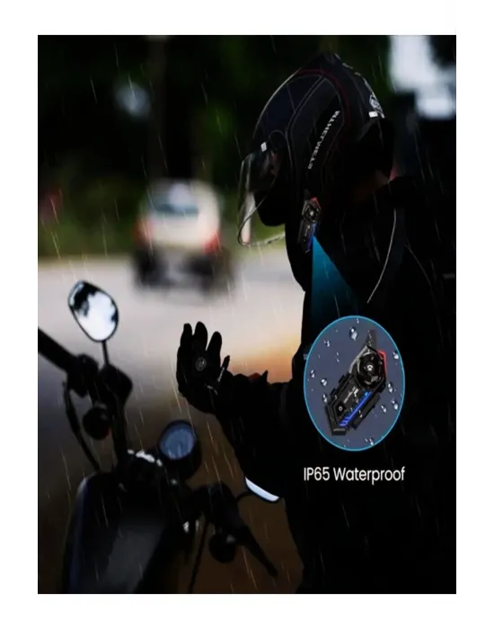 Bt57 Motosiklet Kask Kulaklık Intercom Işıklı Motorsiklet Interkom