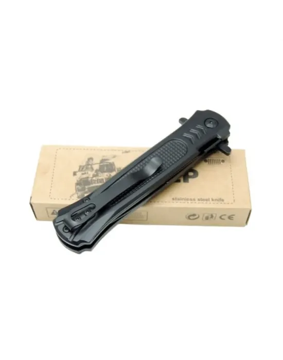 Çakı Black 22 Cm Yarı Otomatik , Kemerlikli