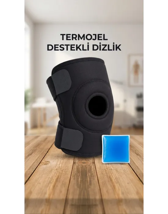 Çapraz Bağ Destekli Ortopedik Diz Korsesi Menisküs Dizlik Termojel Hediyeli