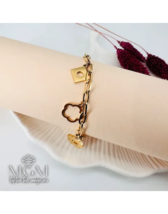 Çelik Bileklikler 17+5 Cm Uzatma Payı - Kbl0146
