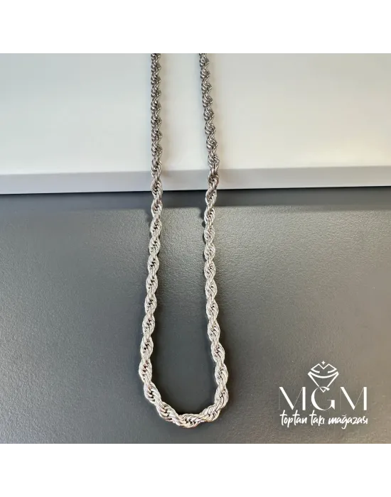 Çelik Burgu Halat Zincir 4 Mm - Kl0069
