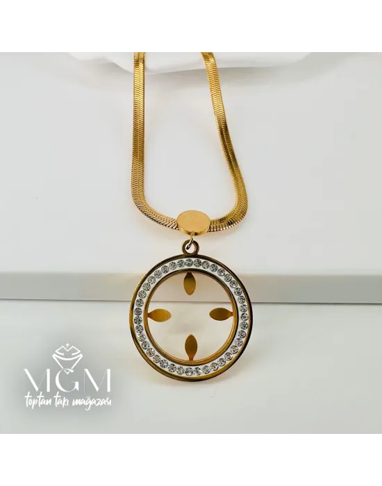 Çelik Çelik Kolye 40+5 Cm - Kl0198
