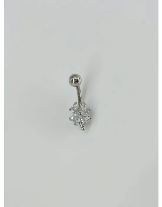 Çiçek Detaylı Göbek Piercing - Pg0081