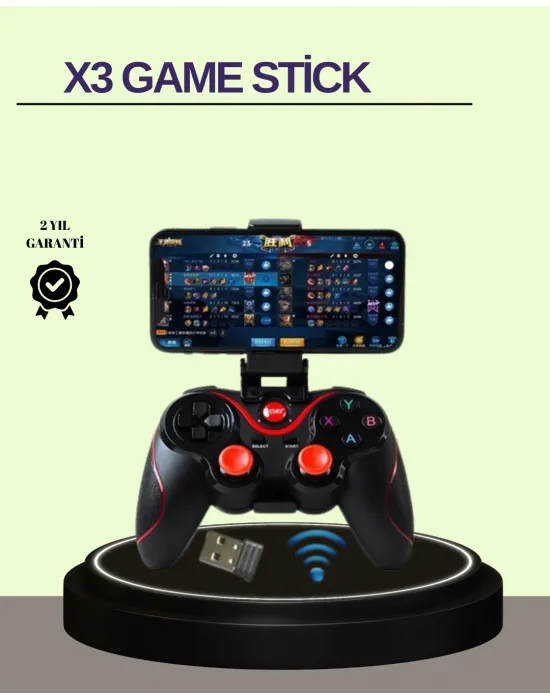 Çift Analog Joystick Ve 14 Tuşlu Bluetooth Oyun Kumandası