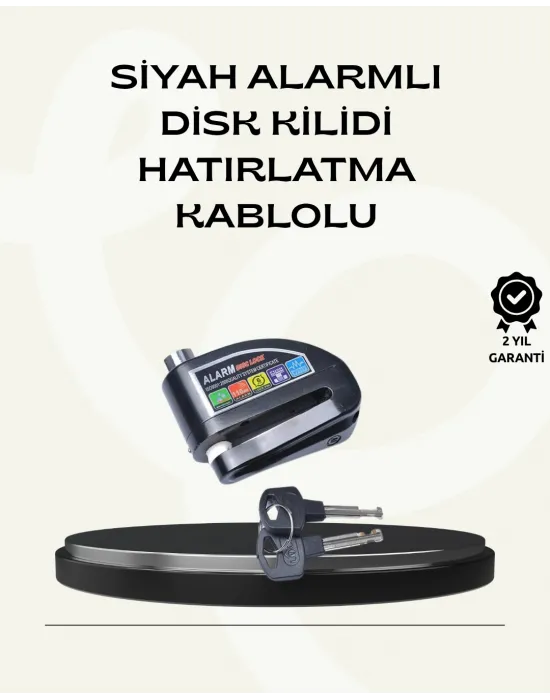 Çift Modlu 110db Alarmlı Disk Kilidi Suya Dayanıklı