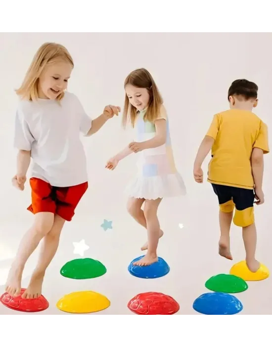 Çocuk Yarım Küre denge Ve Koordinasyon Adası 6 Lı Set