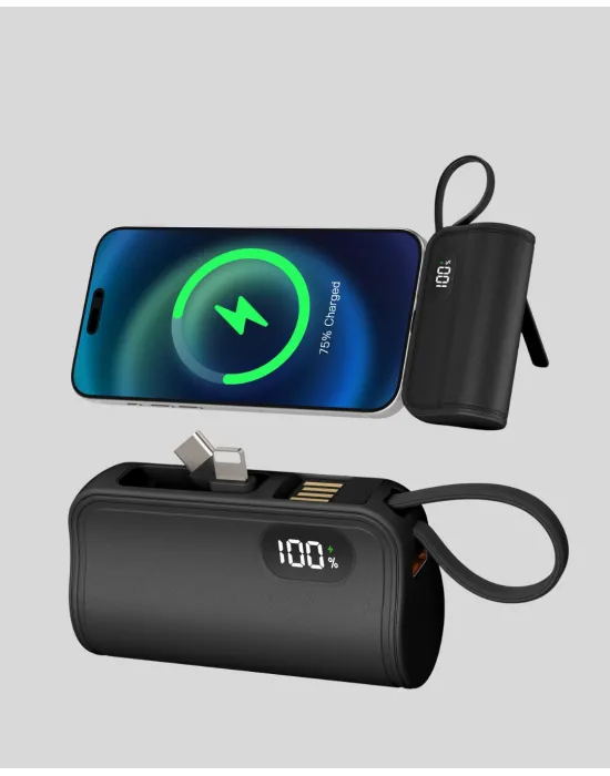 Dahili Type-c Konektörlü Mini 2000mah Powerbank
