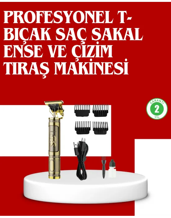 Daling Profesyonel Tıraş Makinesi Islak Ve Kuru Kullanım