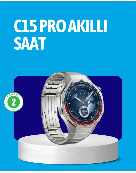 Dayanıklı Kordonlu Şarjlı Akıllı Saat