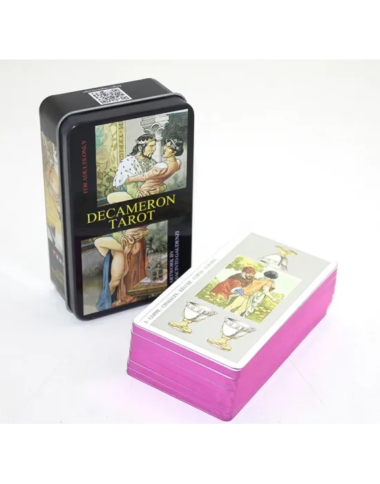 Decameron Metal Kutulu Tarot Kartı Alk2768