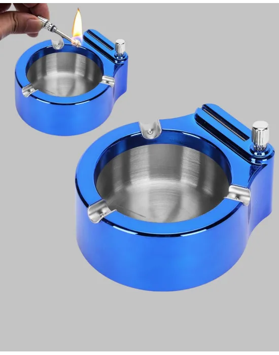 Dekoratif Çakmaklı Küllük Kolay Temizlenebilir Metal