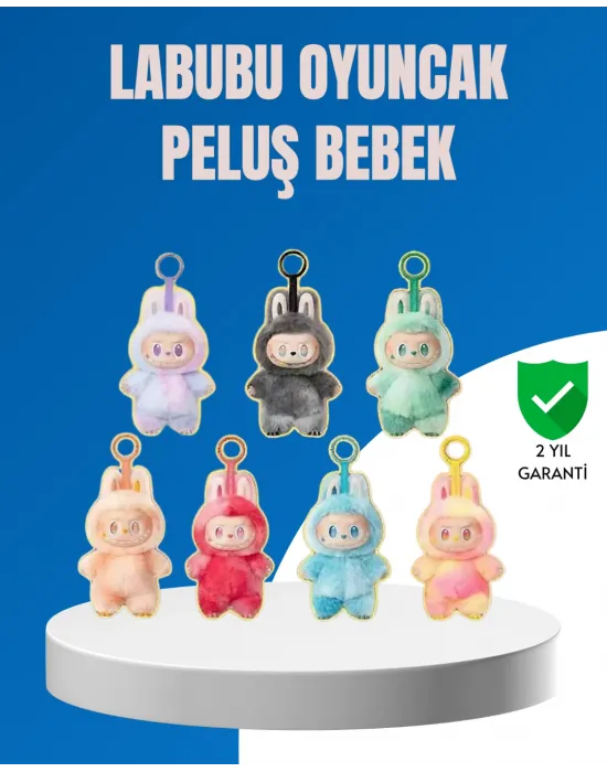 Dekoratif Labubu Karakter Figürü – Kaliteli Peluş Malzeme