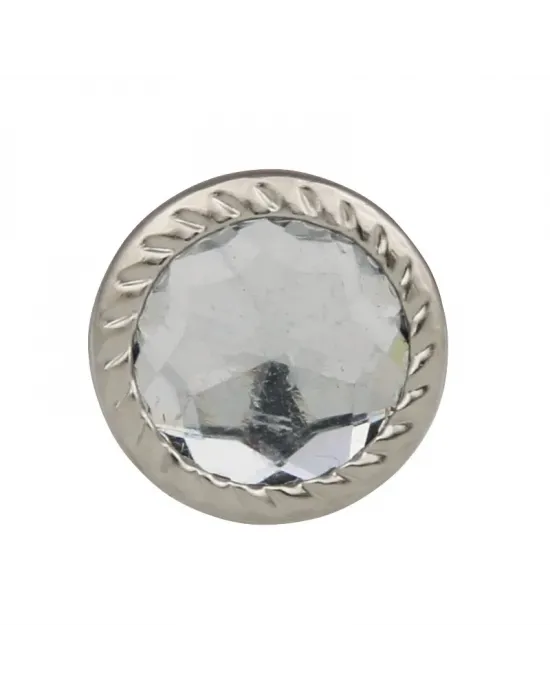 Dekoratif Parlak Taşlı Kabara Raptiye 17 Mm - 50