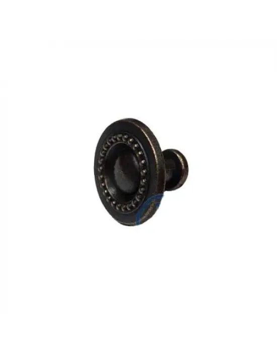 Dekoratif Zamak Düğme - 23x23mm, Eskitme, 1 Adet