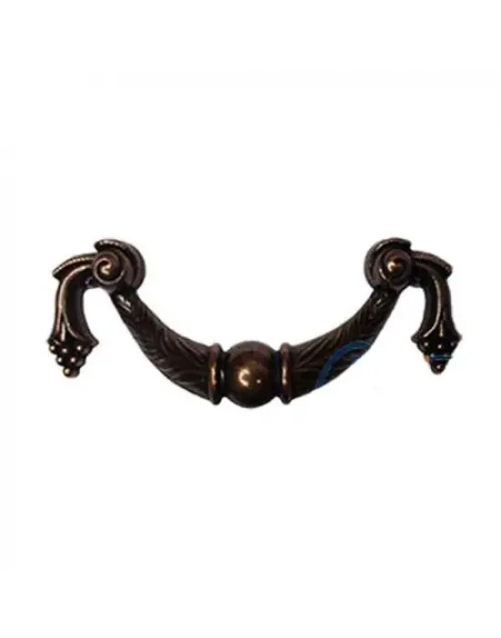 Dekoratif Zamak Üzümlü Kulp - 64mm, Eskitme, 1 Adet