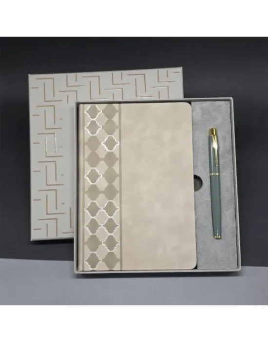 Deri Defter Ve Kalem Set