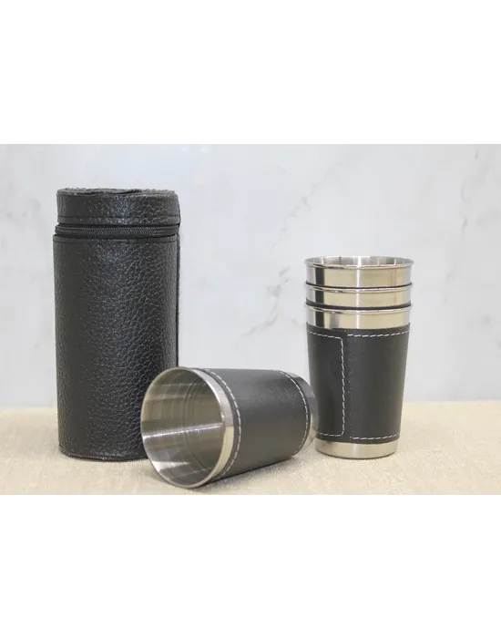 Derili Kılıflı 4lü Shot Bardak Alk3925