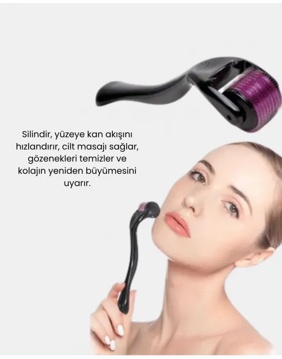 Derma Roller Titanyum İğneli Cilt Yenileyici – Akne Ve Kırışıklık Karşıtı