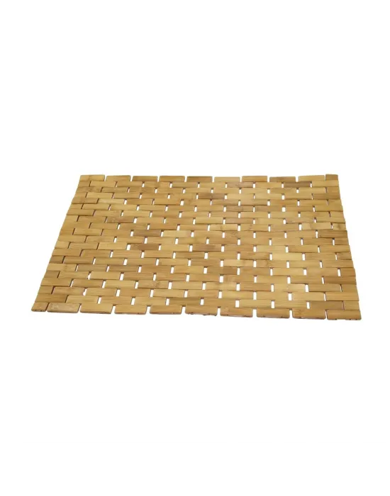 Dikdörtgen - Bambu Kaydırmaz Banyo Paspası 42x62cm