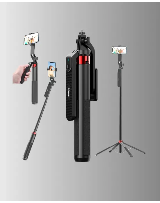 Dikey Ve Yatay Çekim Destekli Selfie Stick Tripod