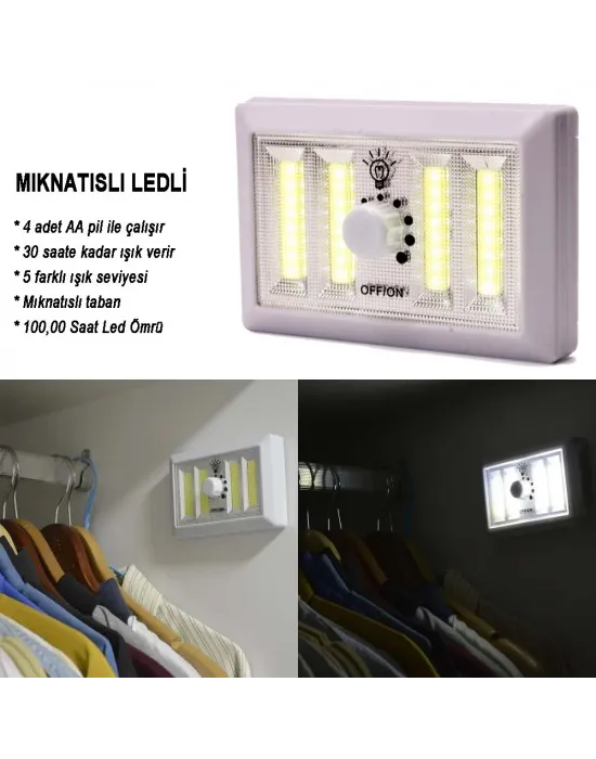 Dimmerli Işık Seviyesi Ayarlanabilir Ledli Lamba  Wt-383