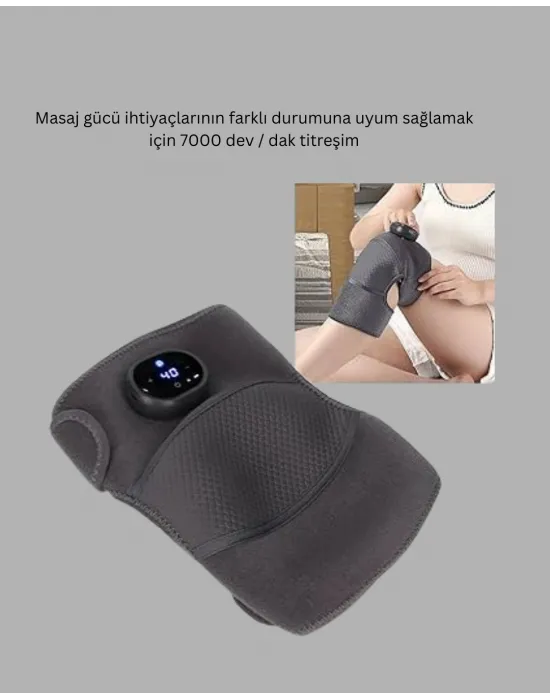 Diz Ve Dirsek İçin Isıtmalı Masaj Dizlik Aparatı