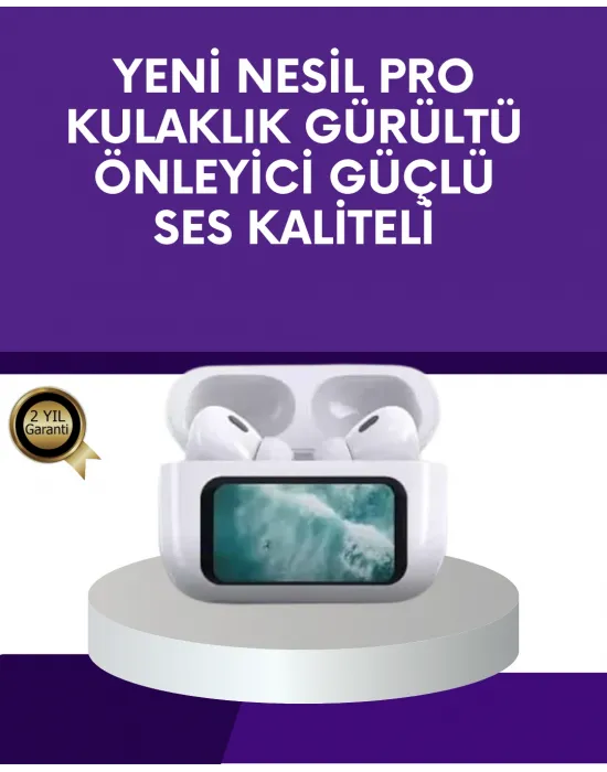 Dokunmatik Ekranlı Bluetooth Kulaklık Anc Gürültü Önleme Suya Dayanıklı