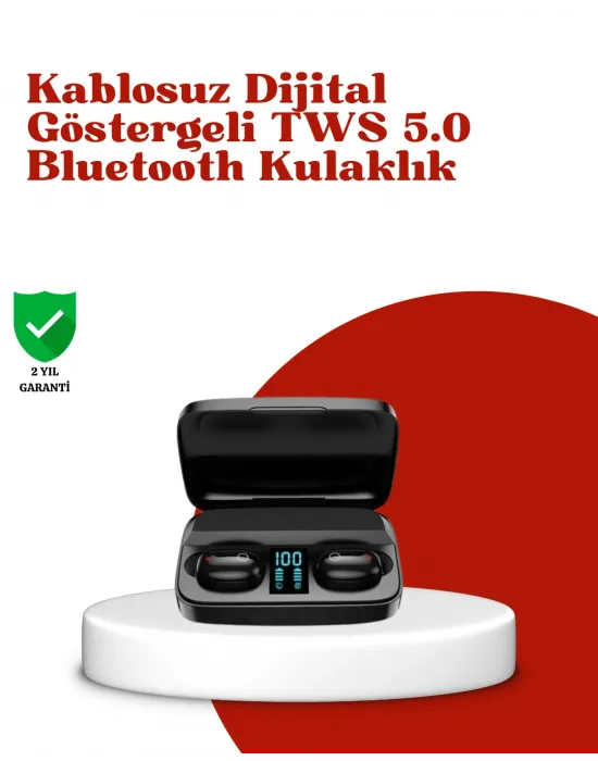 Dokunmatik Kontrollü Abs Malzemeli Bluetooth Kulaklık + Yüksek Kapasiteli Kutu