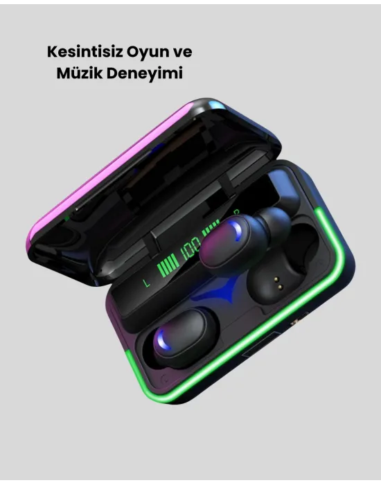 E10 Kablosuz Bluetooth Kulaklık – 3d Ses, Powerbank Şarj Kutusu
