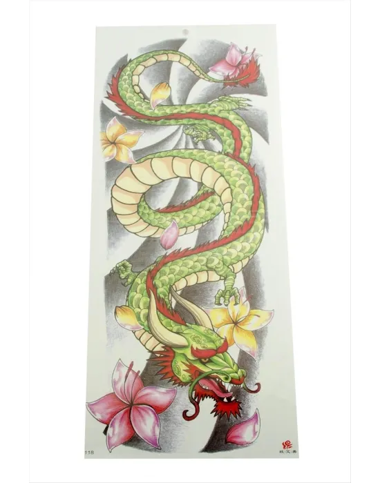 Ejderha Tattoo Kol Dövme Sticker