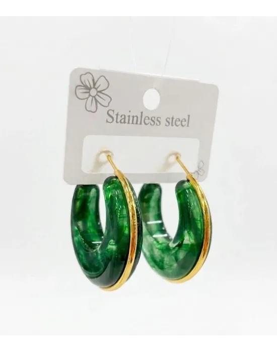 Emerald Touch Vintage Küpe - Kp00692