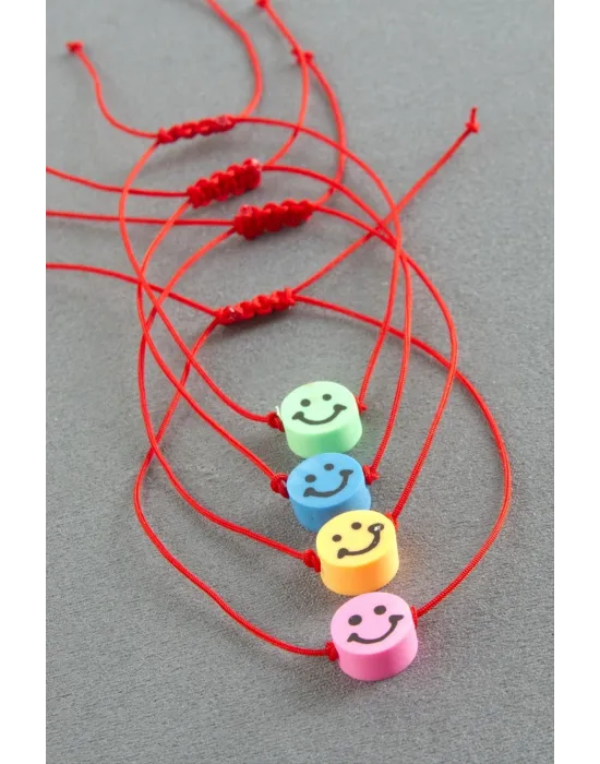 Emoji Makrome İp Bileklik