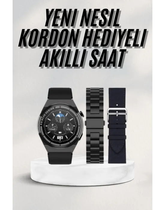En Çok Tercih Edilen Akıllı Saat Amoled Ekran Nabız Sensörü Gps Uyumlu Adımsayar