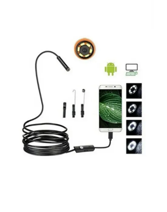 Endoskop 3 İn 1 Yılan Kamera Usb Micro Usb Type-c 20 Metre Sert Kablo