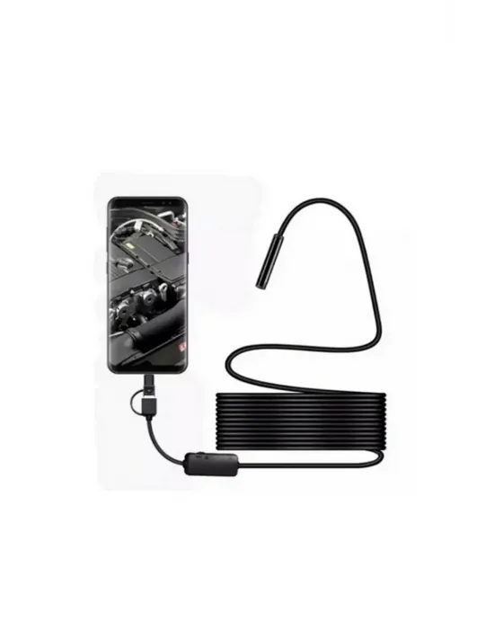 Endoskop Yılan Video Kamera Led’li 10 Metre 7 Mm Sert Kablo