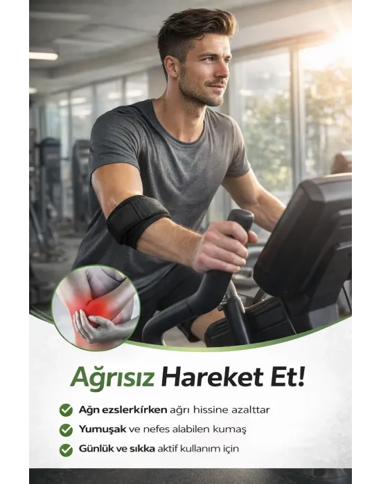 Epikondilit Bandajı – Tenisçi & Golfçü Dirseği İçin Ayarlanabilir Destek