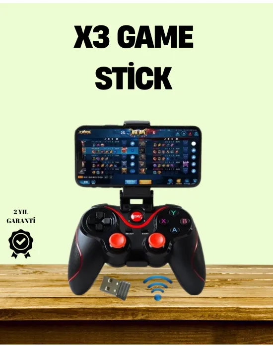 Ergonomik Tasarımlı Şarjlı Kablosuz Gamepad