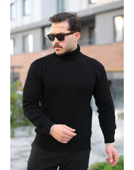 Erkek Boğazlı Örme Kazak