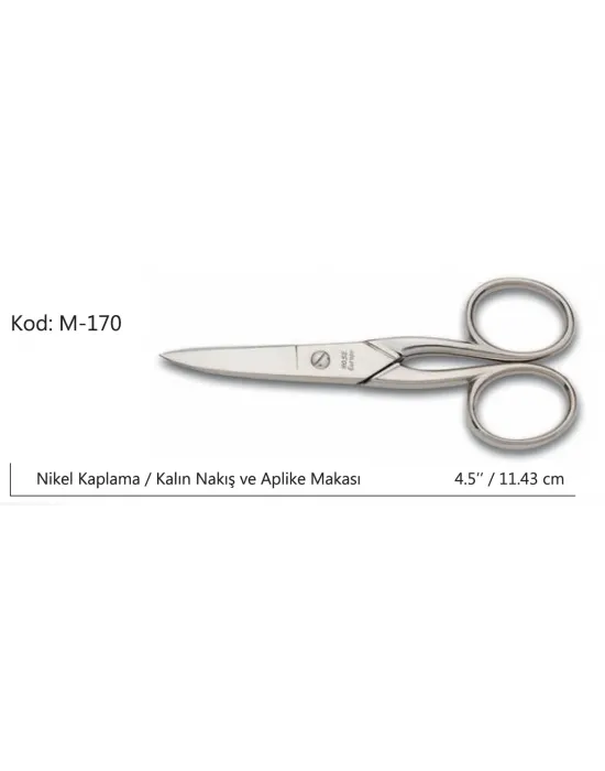 Europe Kalın Nakış Makası Süper Kalite No:4.5 11,43 Cm