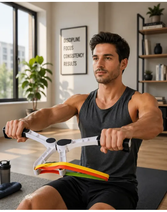 Evde Spor İçin Direnç Bantlı Üst Vücut Egzersiz Aleti