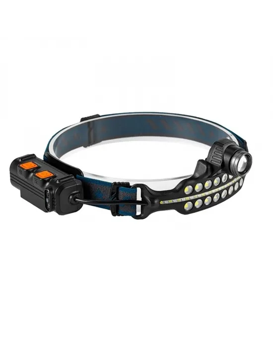 Fithome W690 7 Aydınlatma Modlu Xpe Cob  Led Sensörlü Dahili Pilli Usb Şarj Edilebilir Kafa Feneri