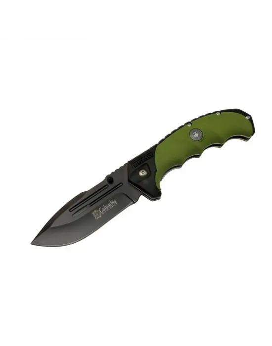 Fst4008-b Oluklu Siyah Kamp Çakı 22 Cm - Otomatik