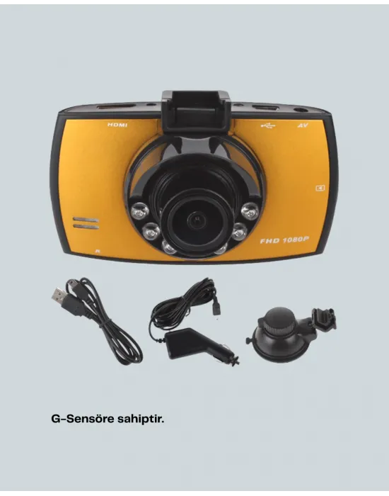 Full Hd Araç Kamerası G Sensor Gece Görüşlü Dash Cam