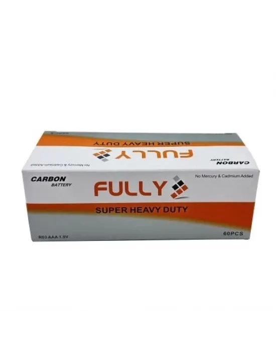 Fully Aaa Süper Heavy Duty İnce Kumanda Pil 60 Adet