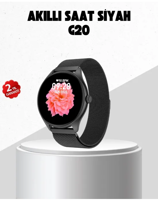 G20 Mini Akıllı Saat – İphone & Android Uyumlu, Adım Sayar Ve Uyku Takipli