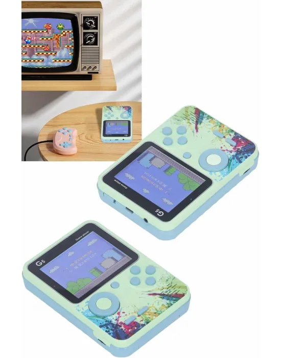 Game Box Oyun Konsolu 500 Retro Oyunlu Mini Taşınabilir 3 İnç