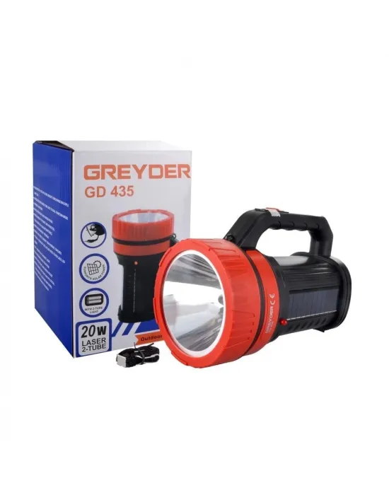 Gd-435 20 Watt Solar Şarjlı Projektör Spot Fener