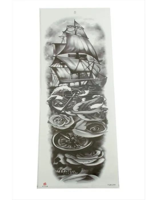 Gemi Tattoo Kol Dövme Sticker
