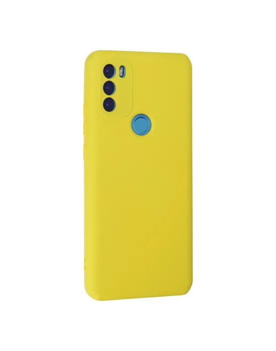 General Mobile Gm 21 Plus Kılıf Nano İçi Kadife Silikon - Sarı
